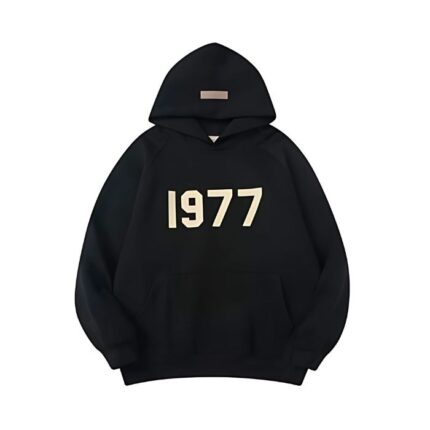 1977 Essentials Hoodie Black