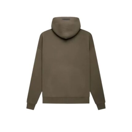 Essential Knit Pullover Hoodie Brown