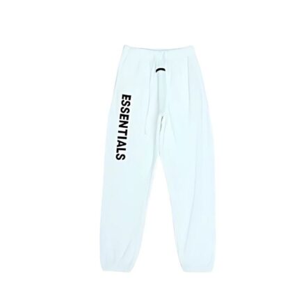 Essential White Basic Sweatpants