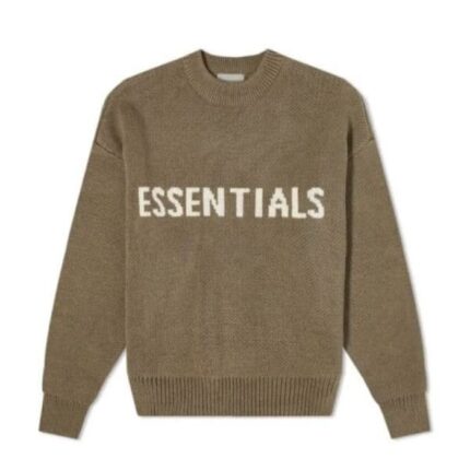 Essentials Neck Sweater Brown