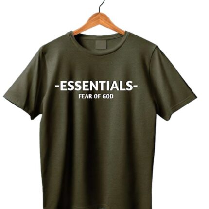 Fear Of God Essentials Dark Green T-shirt