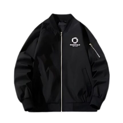 Fear of God Essentials Zip-Up Black Puffer Jacket