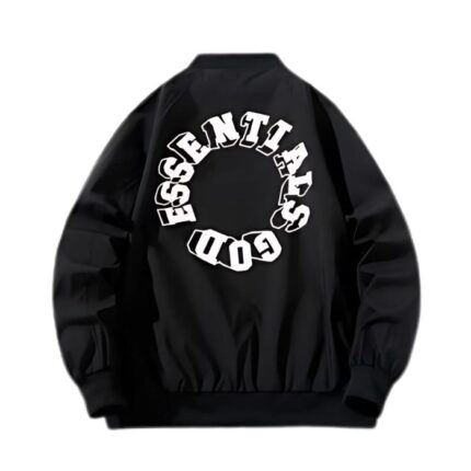 Fear of God Essentials Zip-Up Black Puffer Jacket