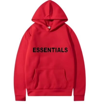 Red Essentials Hoodie