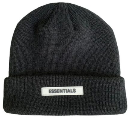 essentials-streetwear-black-beanie