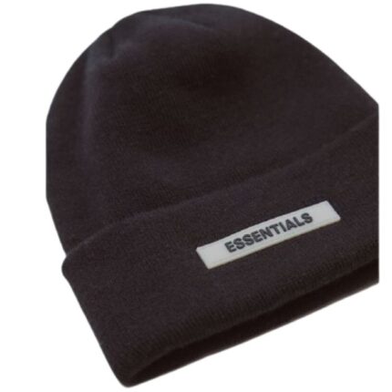 essentials-cuff-black-beanie